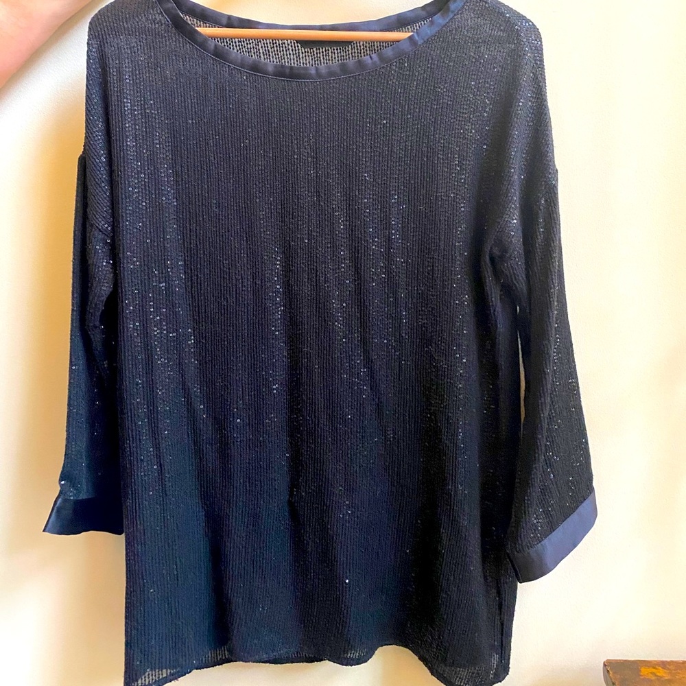 Black sequined tunic